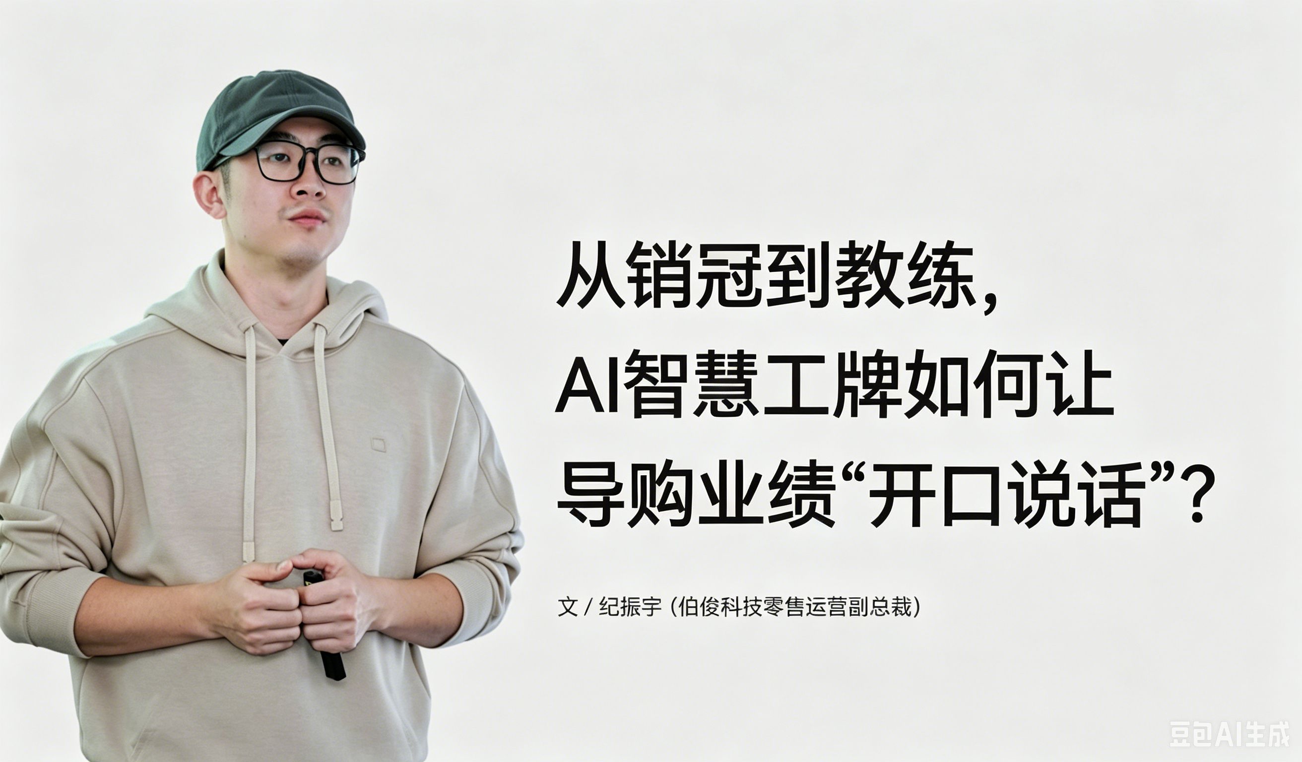 从销冠到锻练，，，AI智能工牌若何让导购业绩“开口措辞”？